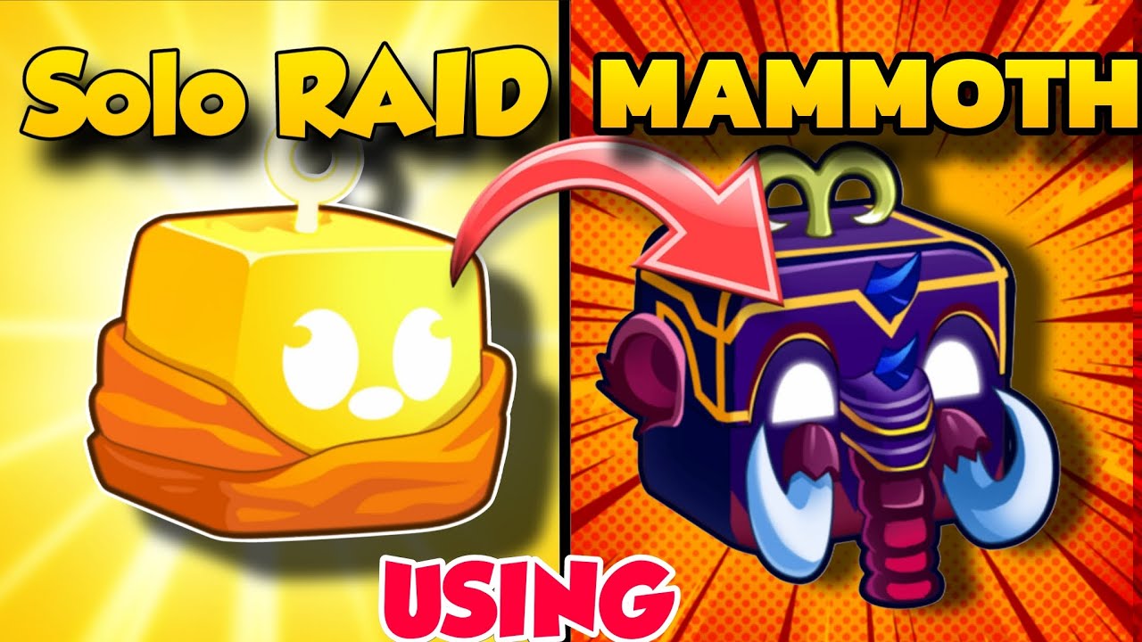 SOLO BUDDHA RAID USING MAMMOTH 🦣#bloxfruits #roblox