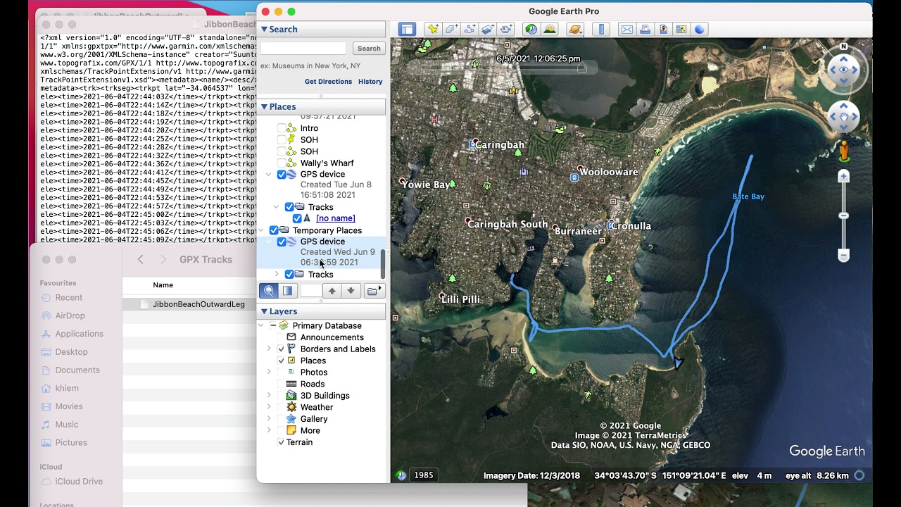 How to play GPX tracks in Google Earth Pro (Short Version)