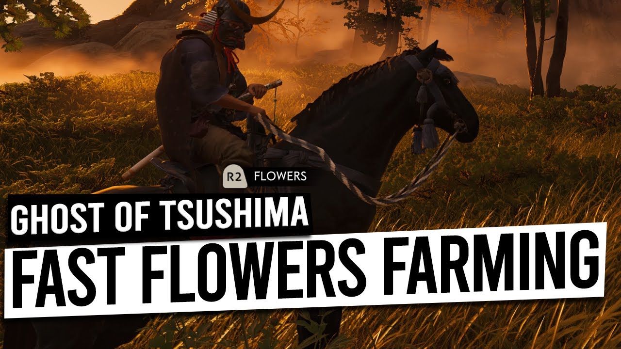 Fast FLOWERS Farming Method - GHOSTS OF TSUSHIMA
