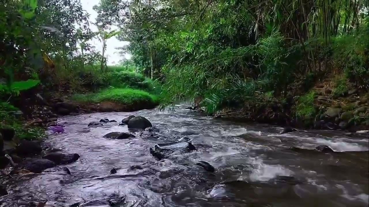 The sound of flowing water makes it relaxing to sleep 