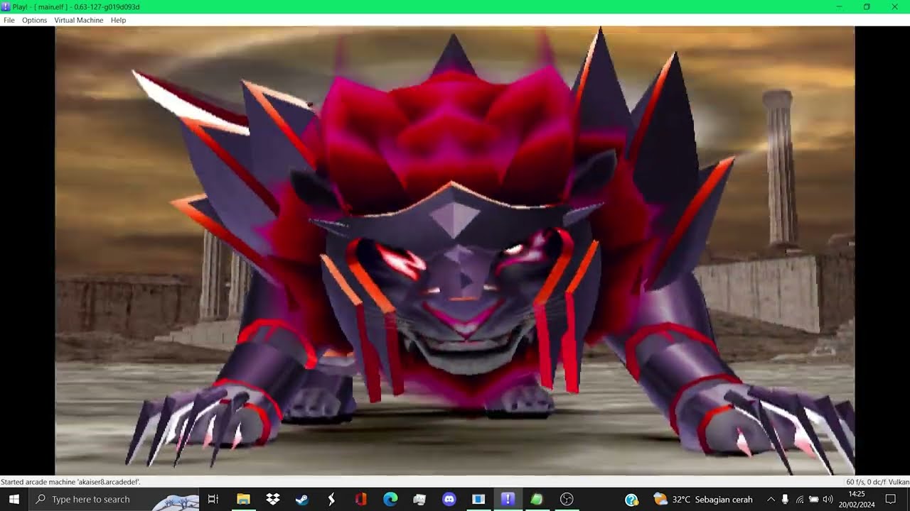 Test Animal Kaiser on Emulator Arcade (Play!) Death Scorch vs Armageddon Vertus