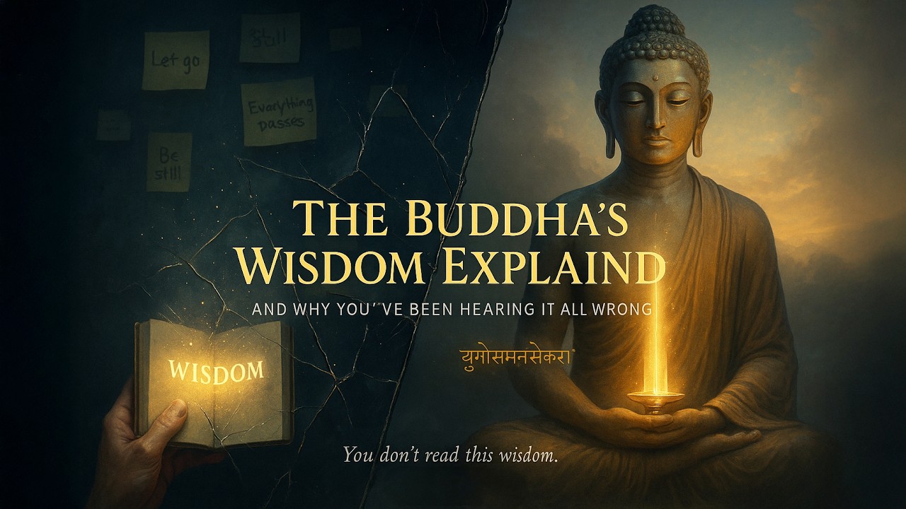 The Buddha’s Wisdom Explained — And Why You’ve Been Hearing It All Wrong | 4K