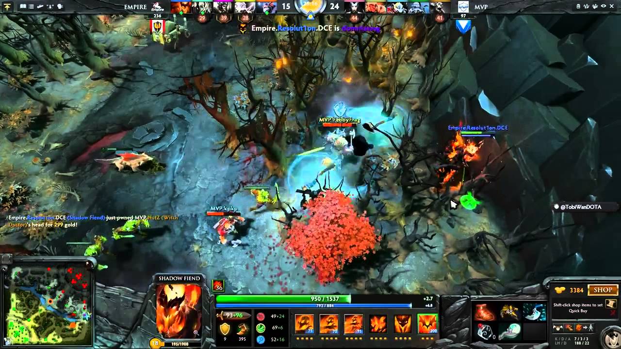 MLG Hawk Play, Resolut1on Shadow Fiend Empire MVP Dota 2
