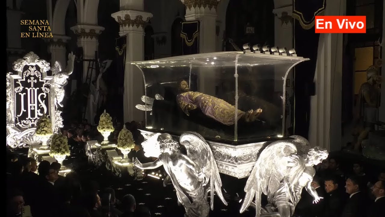 Señor Sepultado DEL CALVARIO ENTRADA  Viernes Santo 2024 Cristo Yacente de los Pobres
