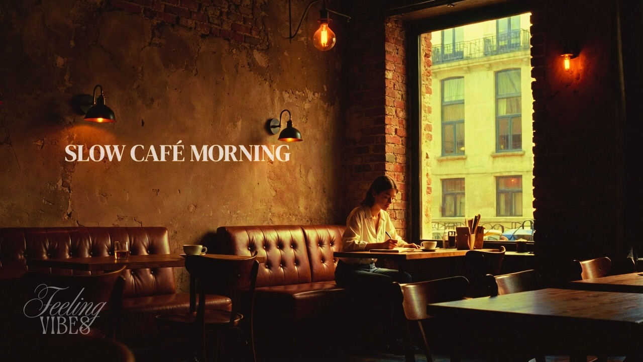 (No Ads) This Feels Like A Slow Café Morning ☕ (Read/Write/Study) | Acoustic Guitar & Violin
