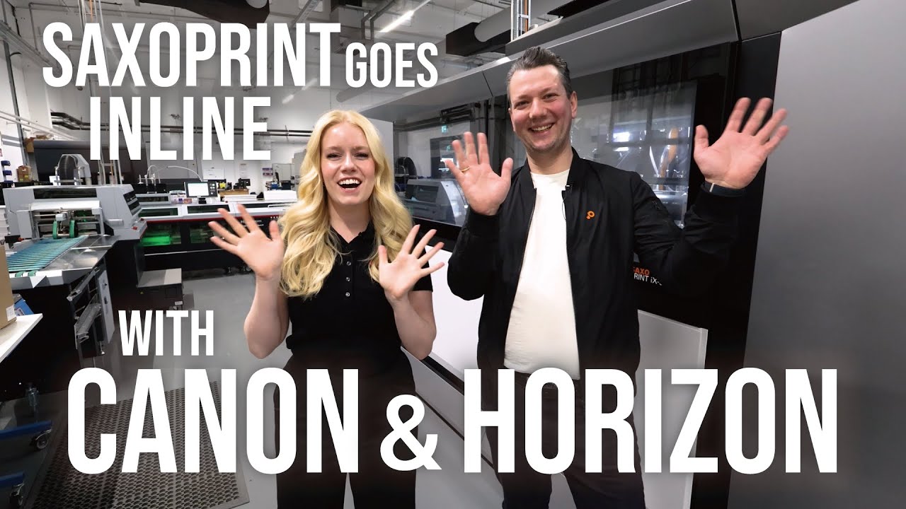 SAXOPRINT goes INLINE with Canon & Horizon