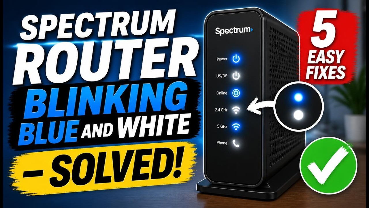 Маршрутизатор Spectrum мигает синим и белым — РЕШЕНО — 5 шагов | stbh-5101