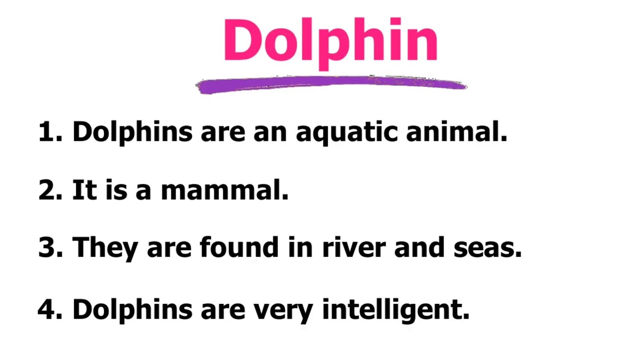 10 Lines Essay On Dolphin | Essay On Dolphin In English | Essay Writing | Dolphin