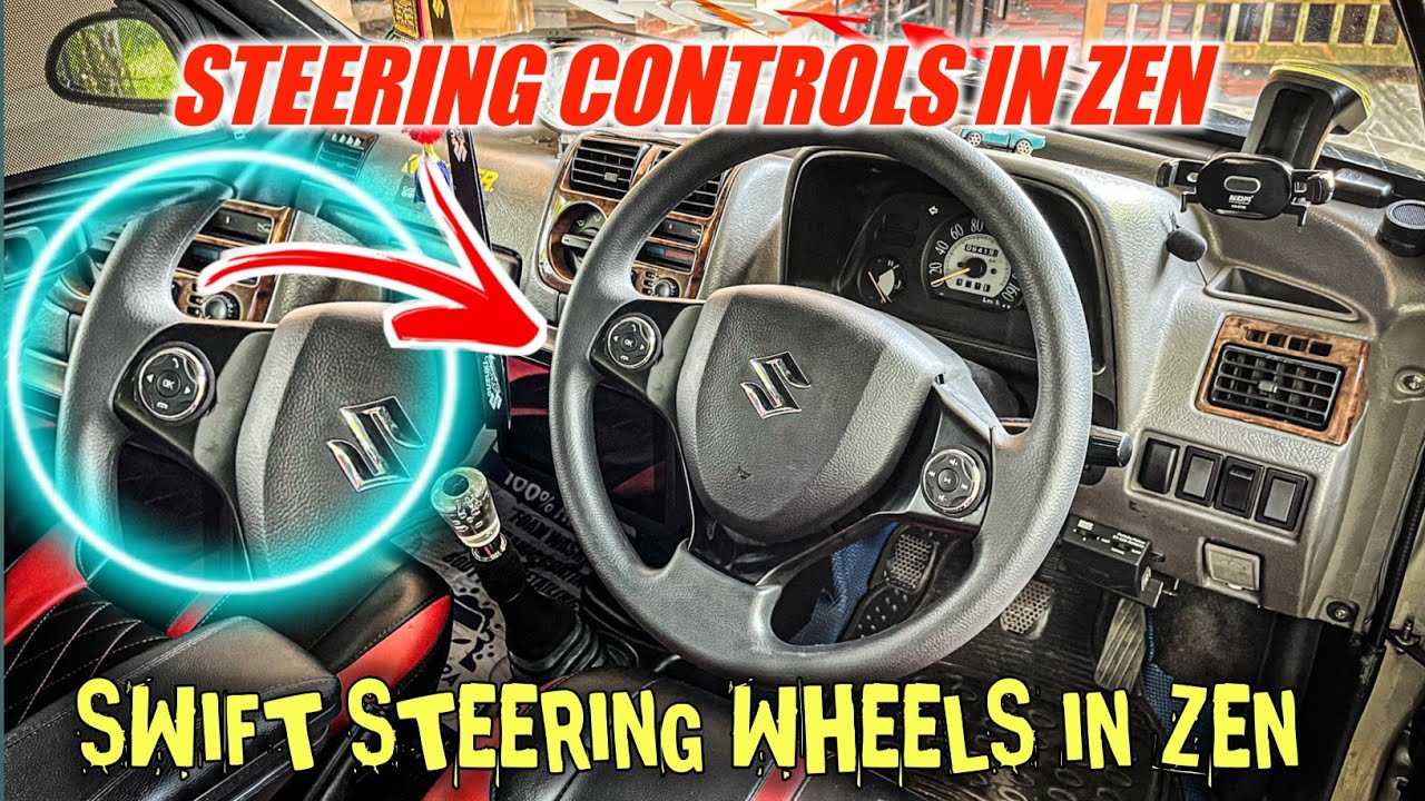 Swift Steering Wheel Fitting In Zen |  How to change steering wheel in car | Techcatcher