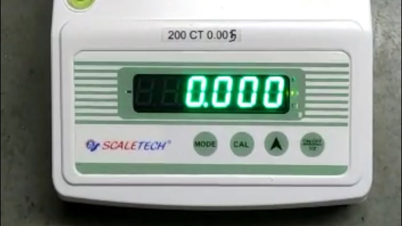 SCALETECH - સ્કેલ ટેક હીરા ની કાટી નું કેલિબ્રેશન - Diamond Weight Balance Calibration - Gujarati