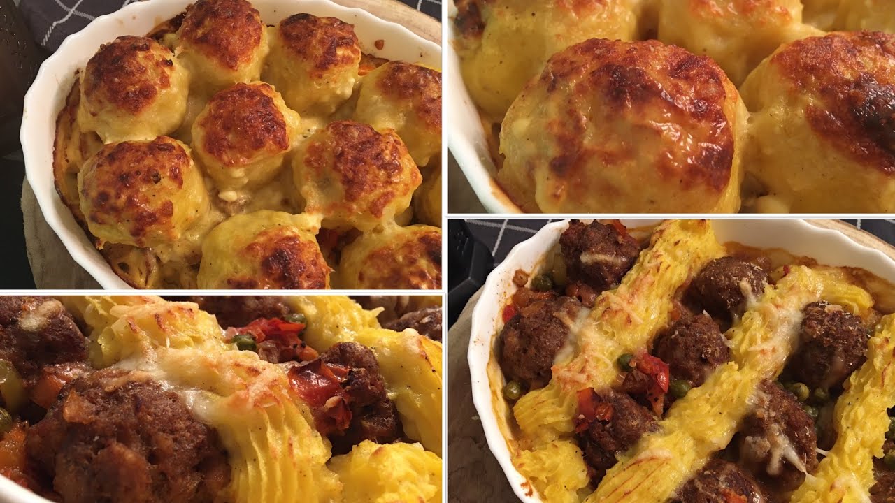 صينية البطاطا المهروسة بطريقتين | Mashed Potatoes - 2 Recipes