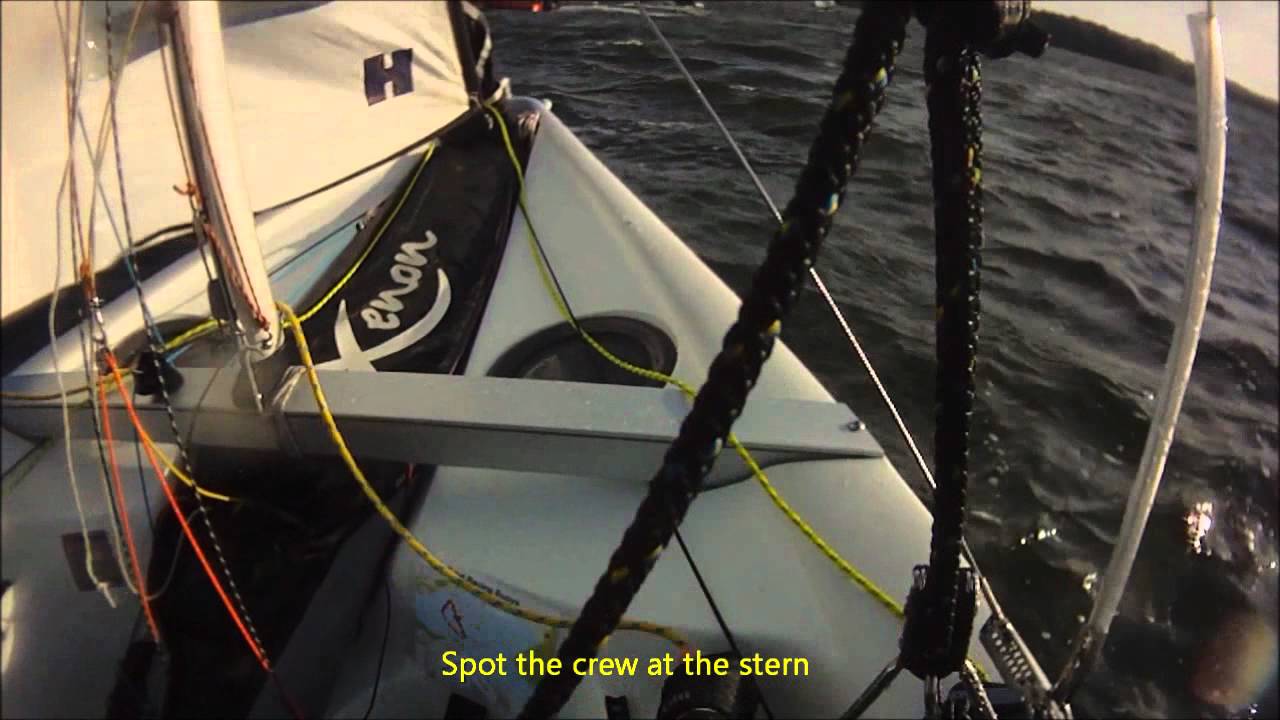 Xenon Dinghy - A crash and capsize in F4/5 winds