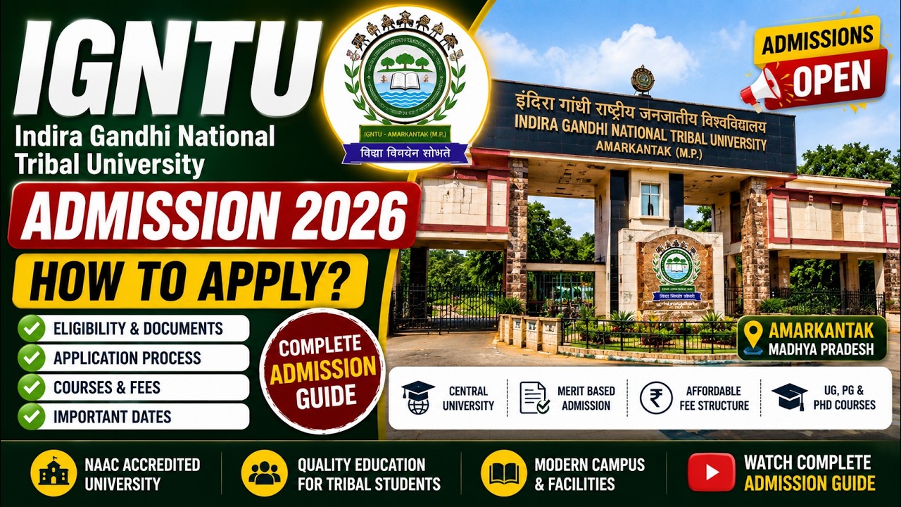 IGNTU PG Admission 2026 | Apply Through CUET PG | Enlearn Academy Enlearn
