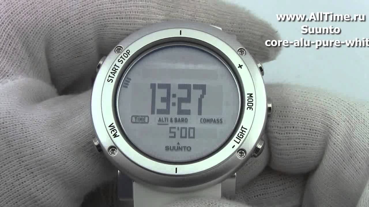 Обзор. Мужские наручные часы Suunto core-alu-pure-white
