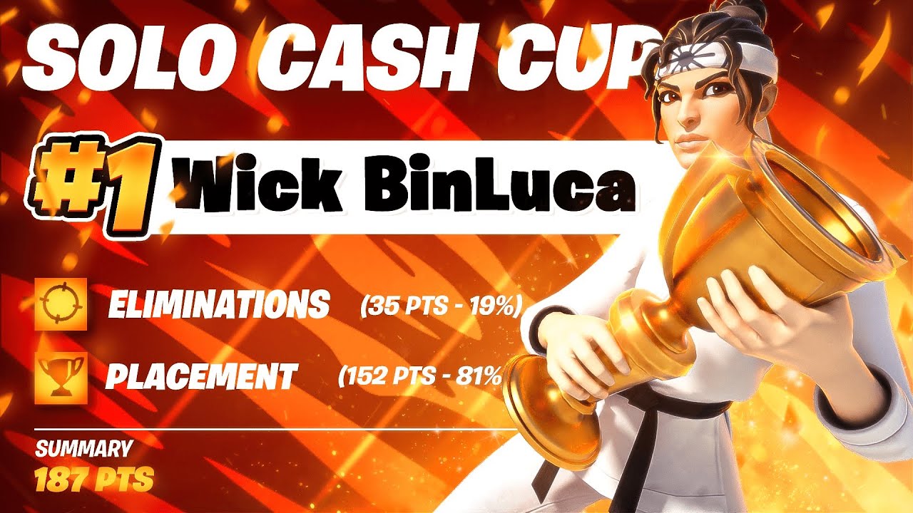 1ST PLACE SOLO CASH CUP OPENS 🏆