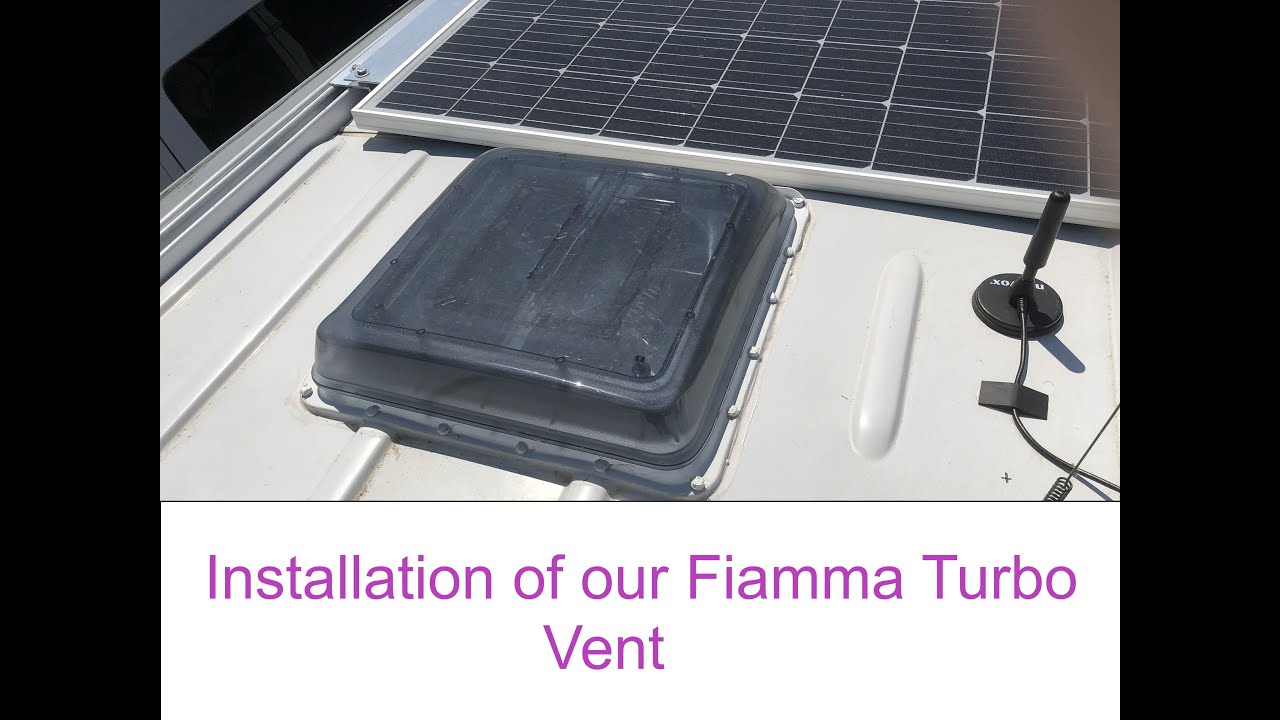 Fitting the Fiamma roof vent Mercedes Motorhome conversion