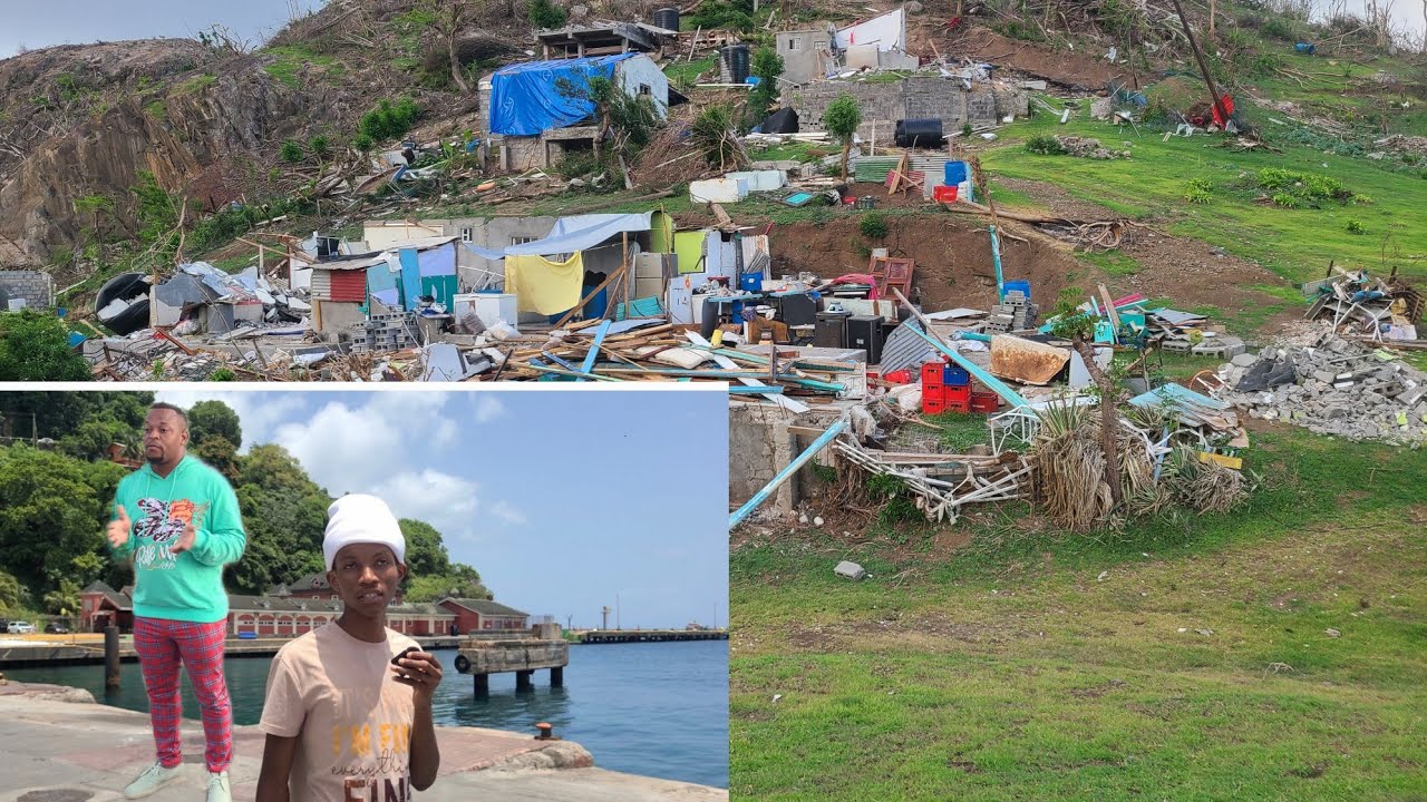 we spend 24 hours over on union Island 🏝  they need a lot of help 😭😭😱 8768587697
