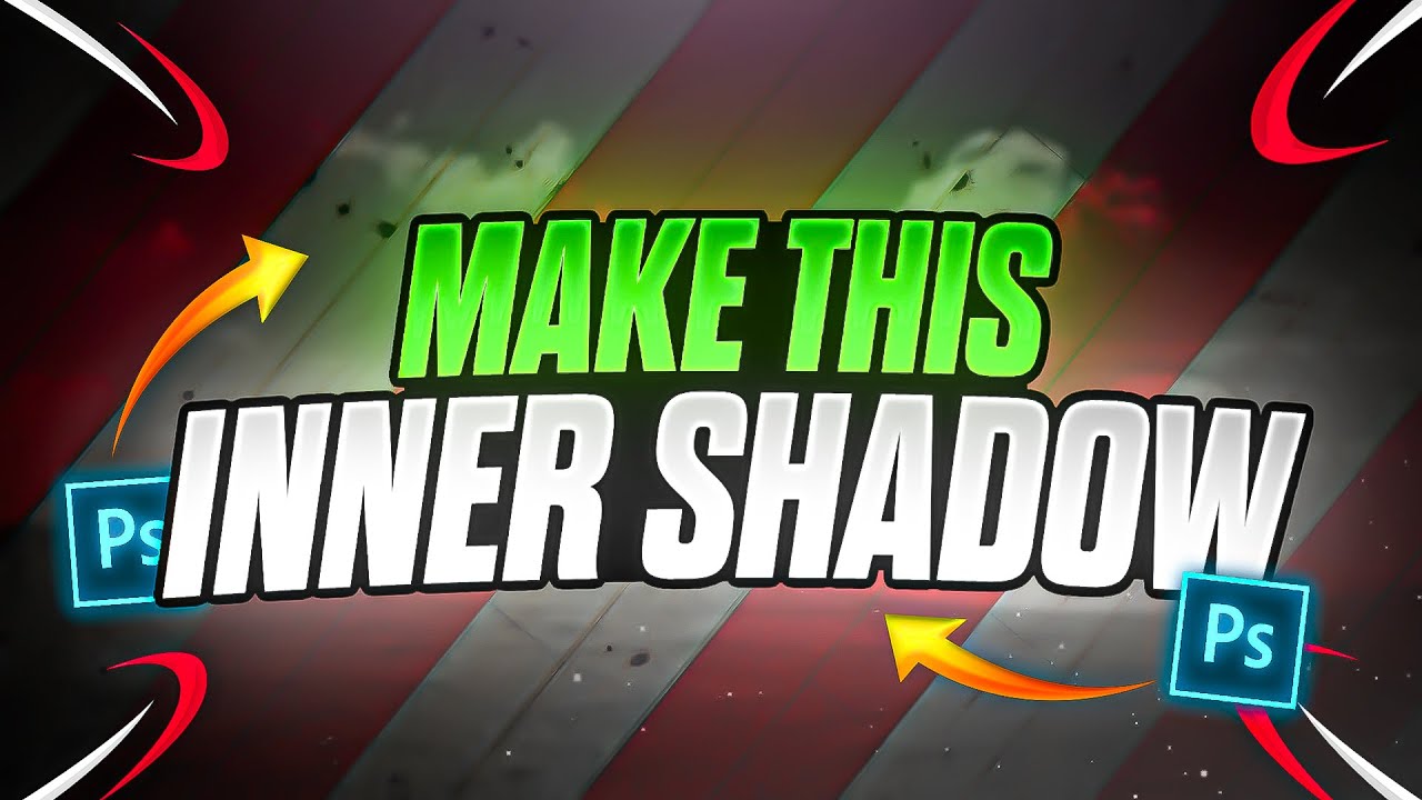 INNER SHADOW TEXT TUTORIAL-TEXT COLOR GRADIENT-IN(PSCC​2019)