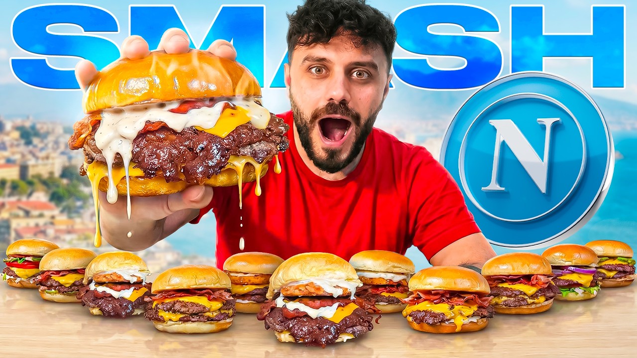 🍔 I MIGLIORI SMASH BURGER DI NAPOLI! 💙🌋