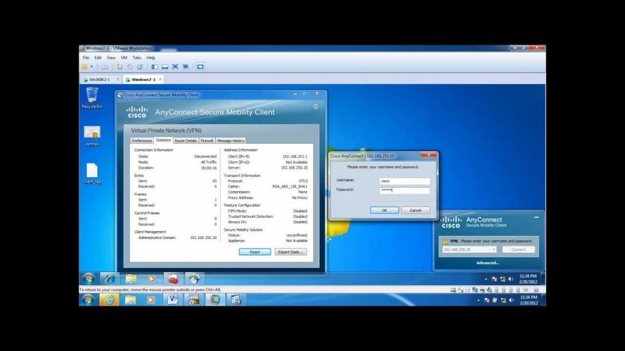 Cisco AnyConnect VPN with Certificates