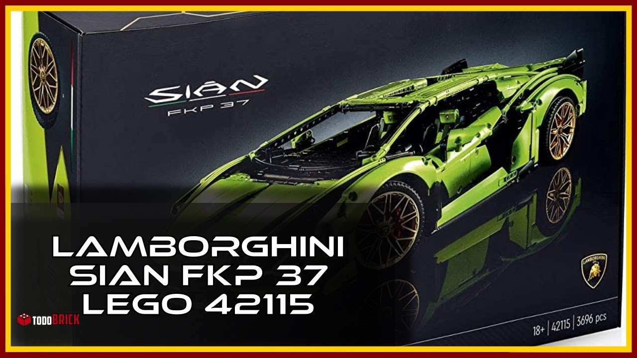 IMPRESIONANTE Lamborghini Sian FKP 37 de LEGO set 42115