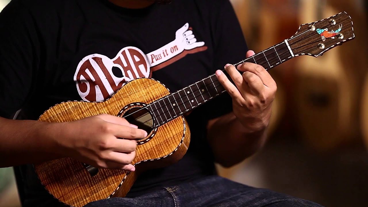 Corey Fujimoto samples a new Moore Bettah Koa Tenor