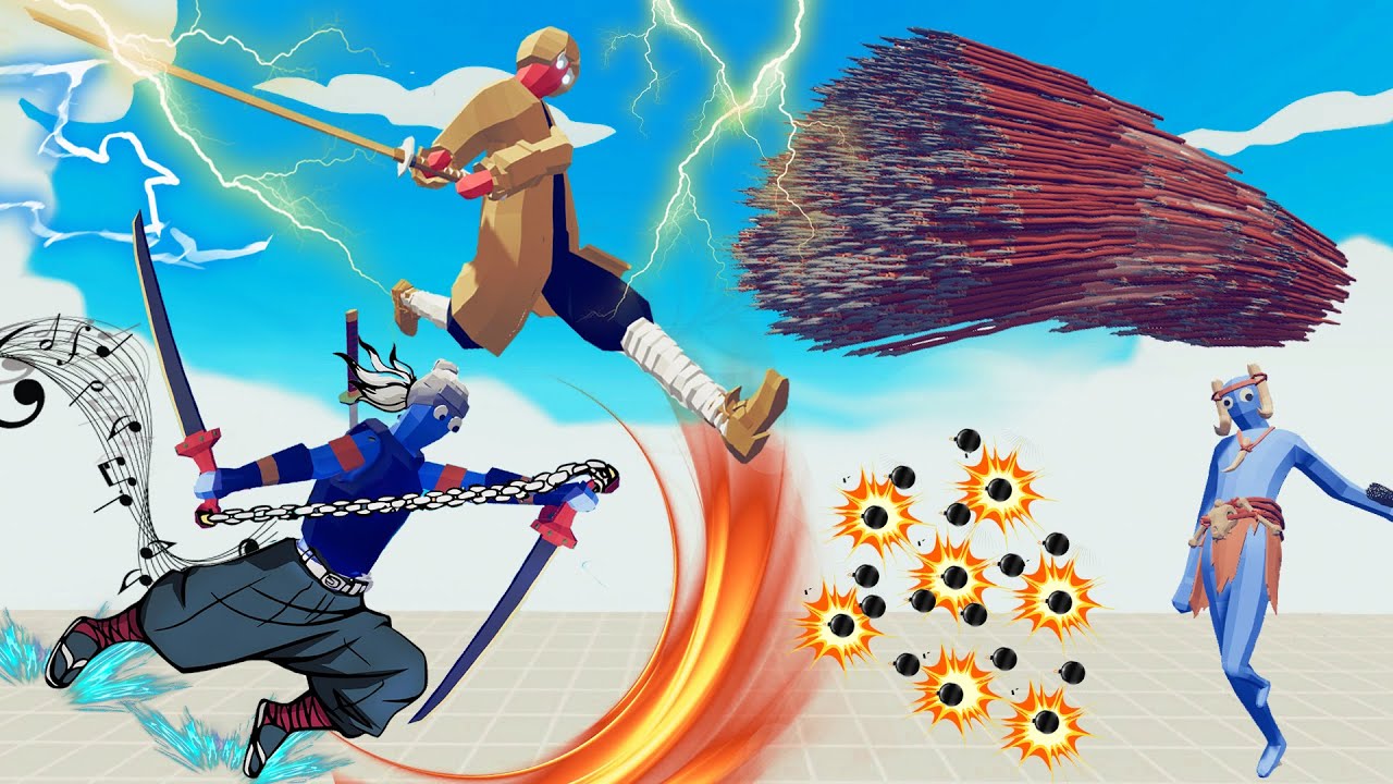 ZENITSU + TENGEN UZUI vs EVERY GOD | Totally Accurate Battle Simulator-TABS