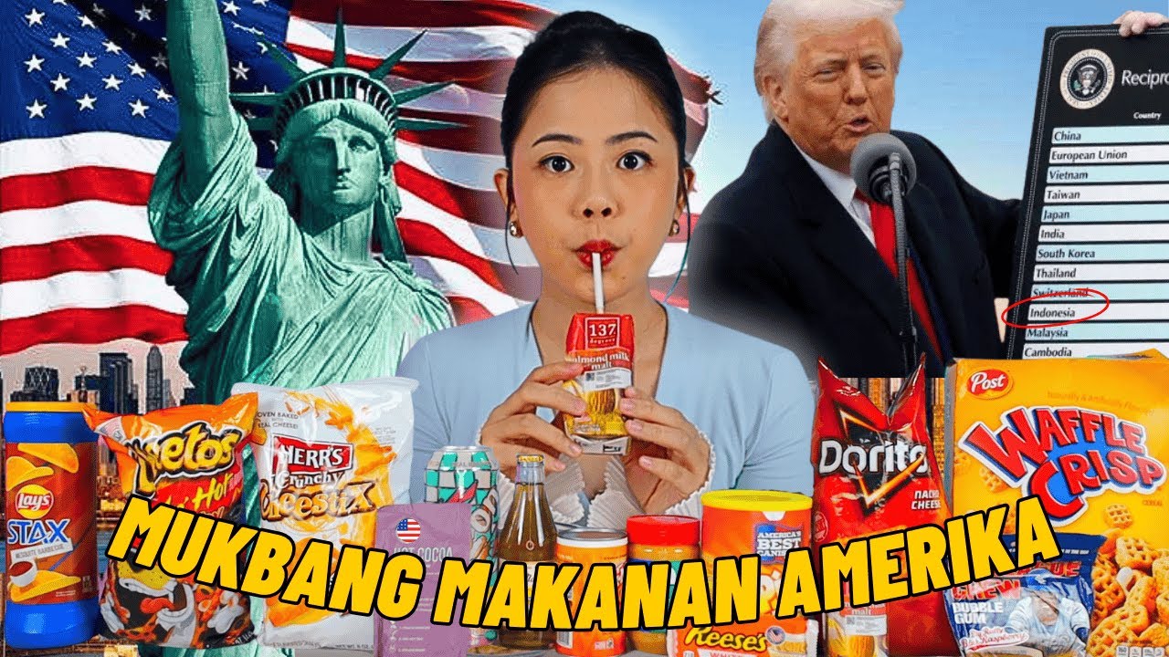 BELI SEMUA MAKANAN DI SUPERMARKET AMERIKA!