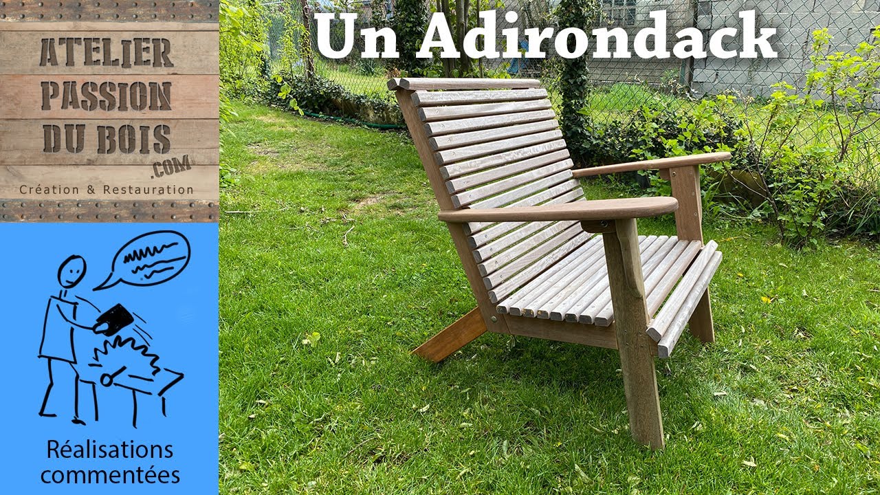 COMMENT TRANSFORMER UN FAUTEUIL EN ADIRONDACK