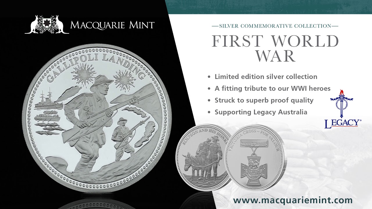 Now at Macquarie Mint: The First World War Silver Collection