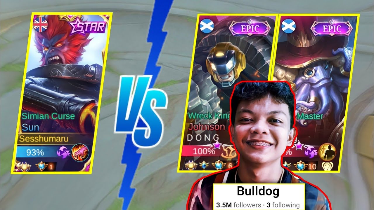 SUN VS BULLDOG | Top Global Sun vs Famous Streamer | Win or lost?