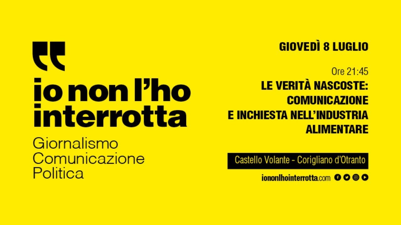 LE VERITÀ NASCOSTE: COMUNICAZIONE E INCHIESTA NELL’INDUSTRIA ALIMENTARE
