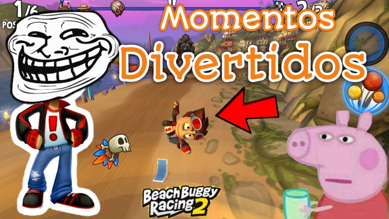 Momentos divertidos - Beach buggy racing 2
