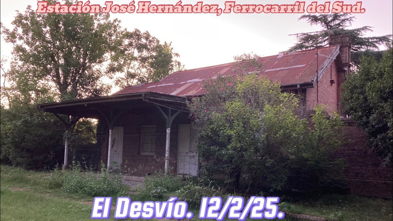 Visita a la desafectada Estación José Hernández del levantado ramal ferroviario Ringuelet-Brandsen.
