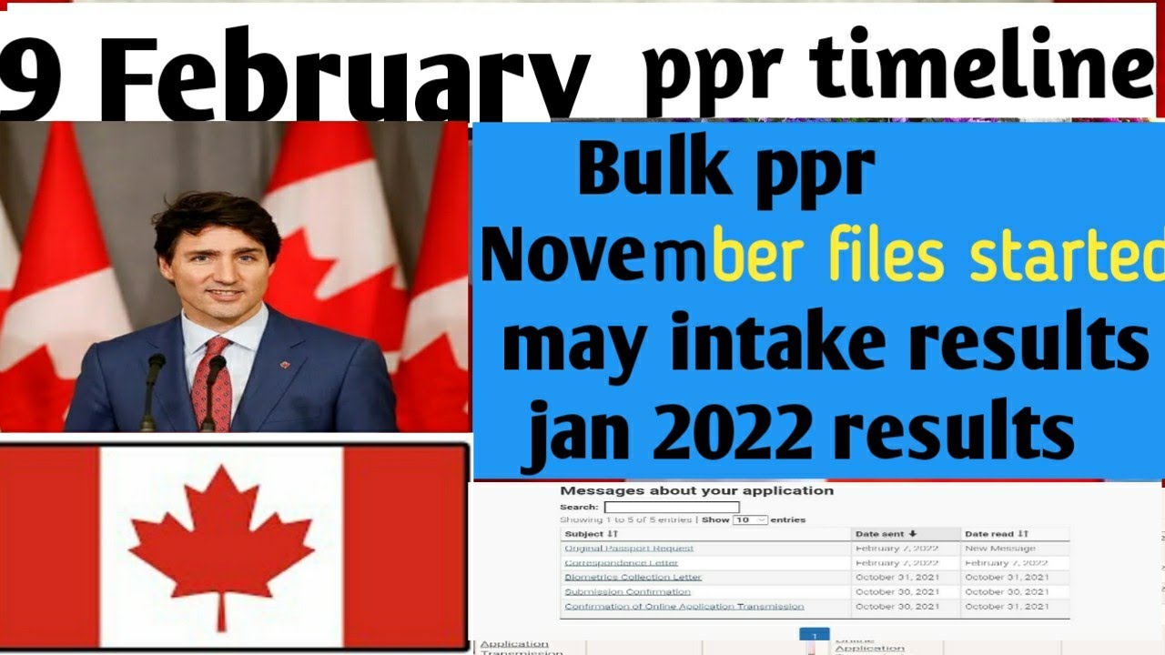 9 February ppr request timeline canada/ppr timeline canada/today's ppr timeline canada/latest Visa.
