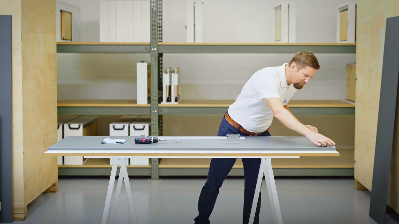 Hawa Concepta III 25/35 Push – Installation: Left-hand System (EN)