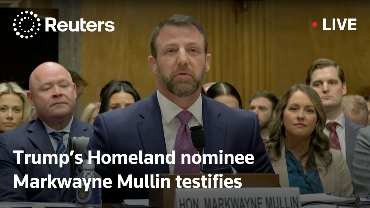 LIVE: Trump homeland nominee Mullin testifies at confirmation hearing