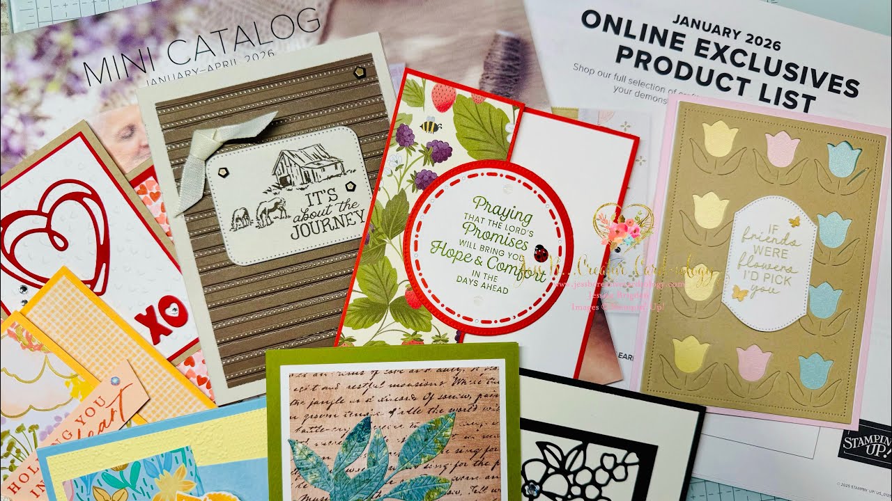 New Stampin’ Up! January 2026 Mini Catalog & Online Exclusive Demo Swaps & my Sunshine & Tulips Card