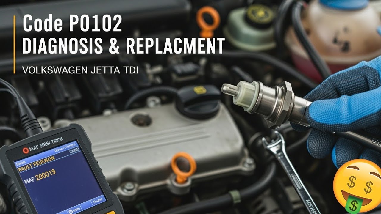 VW Jetta код P0102? Диагностика и замена датчика массового расхода воздуха (1.9 и 2.0 TDI)