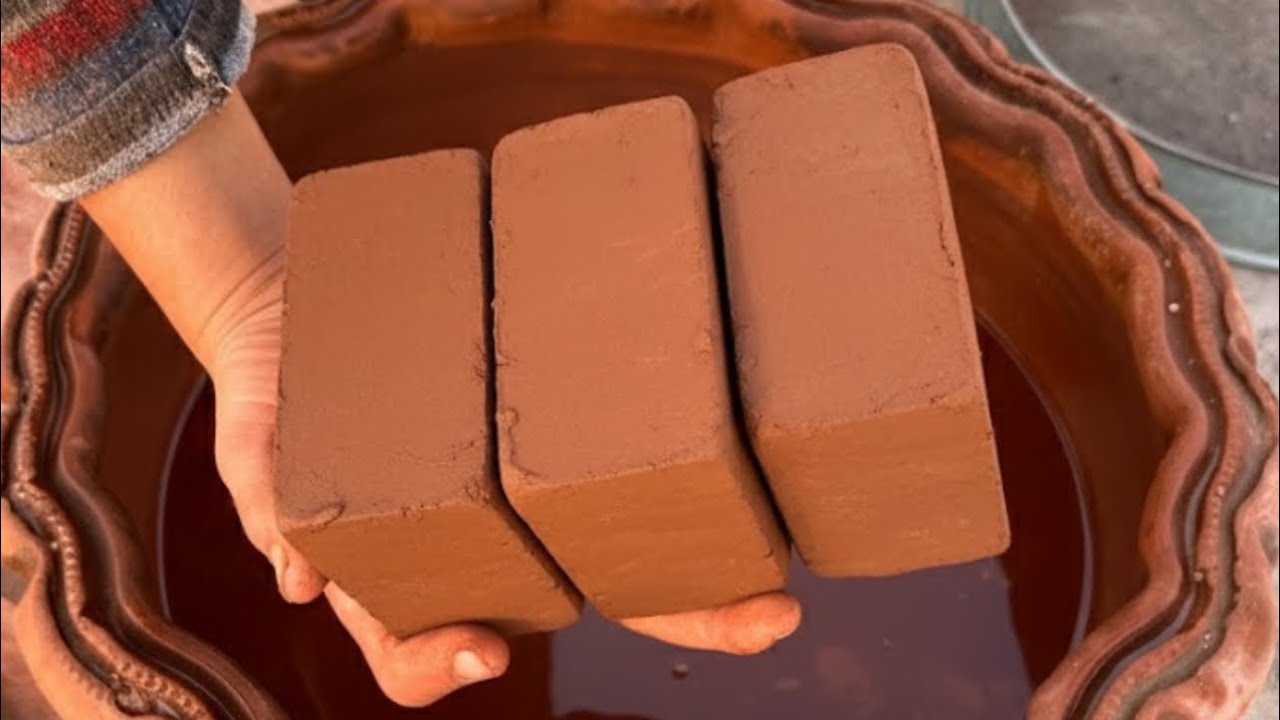 New Pure Reddirt Full Dipping in claypot ASMR with Dry crumbling on Paste ASMR 