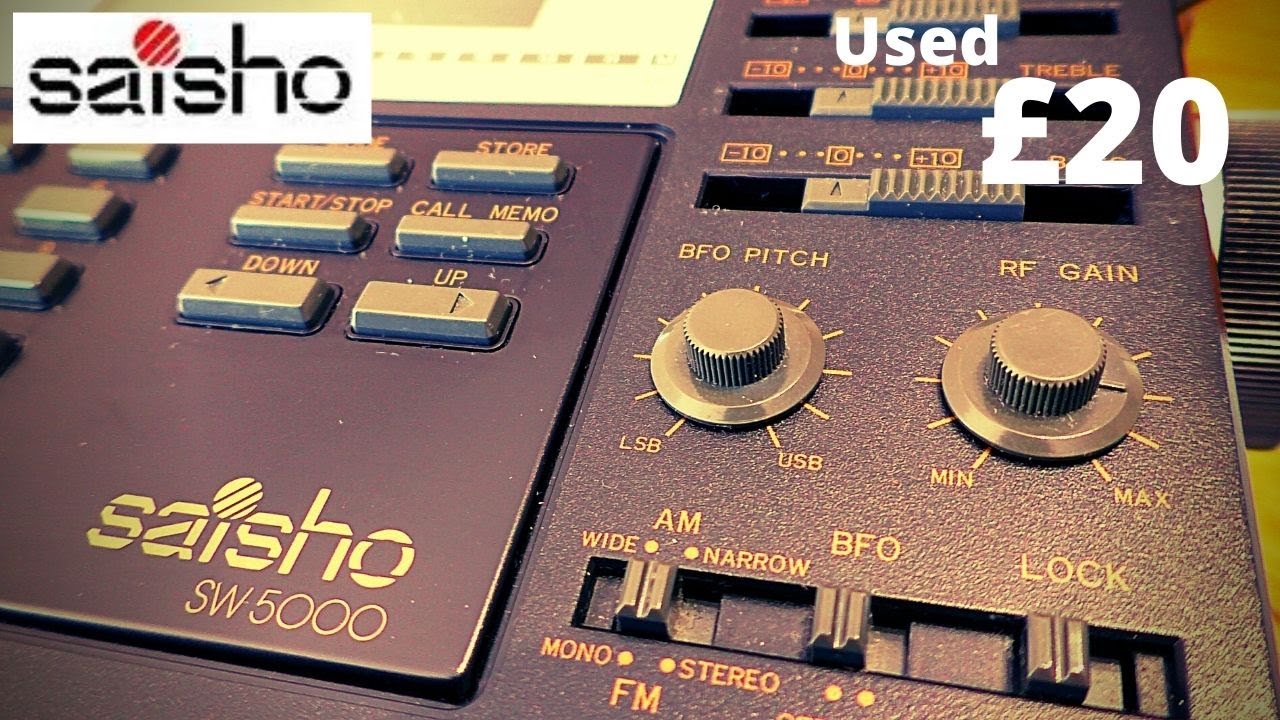 Paid just £20. Saisho SW 5000 - Sangean ATS-803A - Realistic DX-440 SW