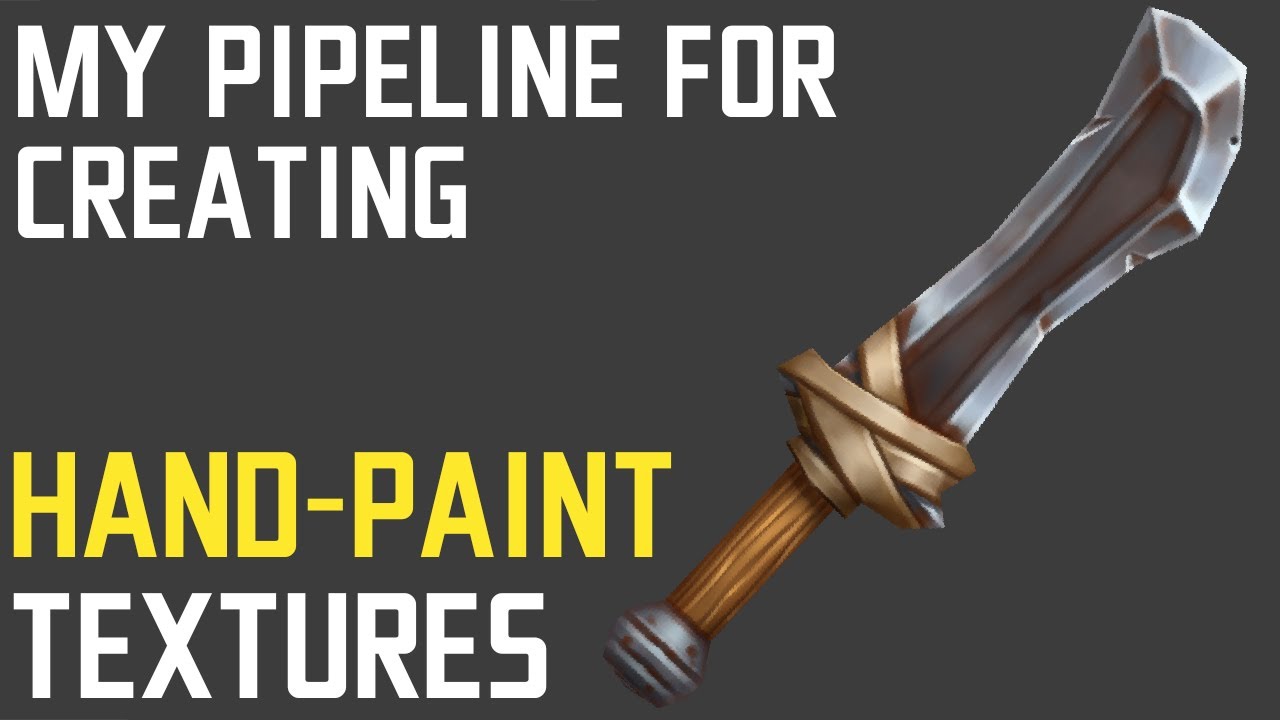 My pipeline for creating Hand-Paint textures