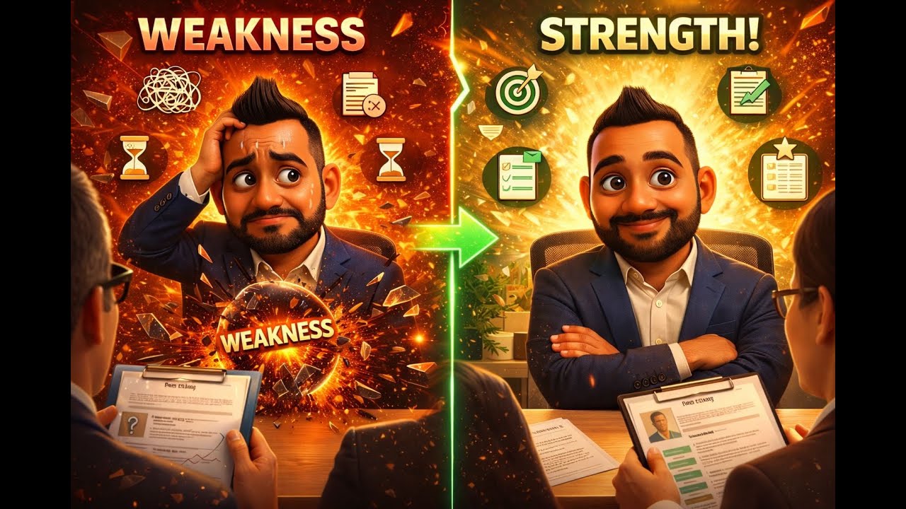 Interview series Pt 2 How to Answer What's Your Biggest Weakness | Complete Interview Guide 2026