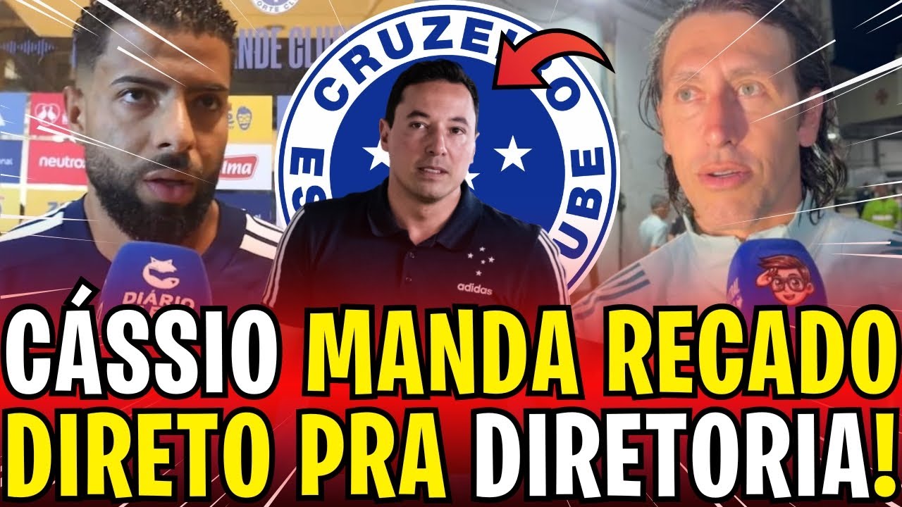 APÓS VITÓRIA CONTRA O AMÉRICA, CÁSSIO MANDA RECADO DIRETO PARA DIRETORIA DO CRUZEIRO E SURPREENDE