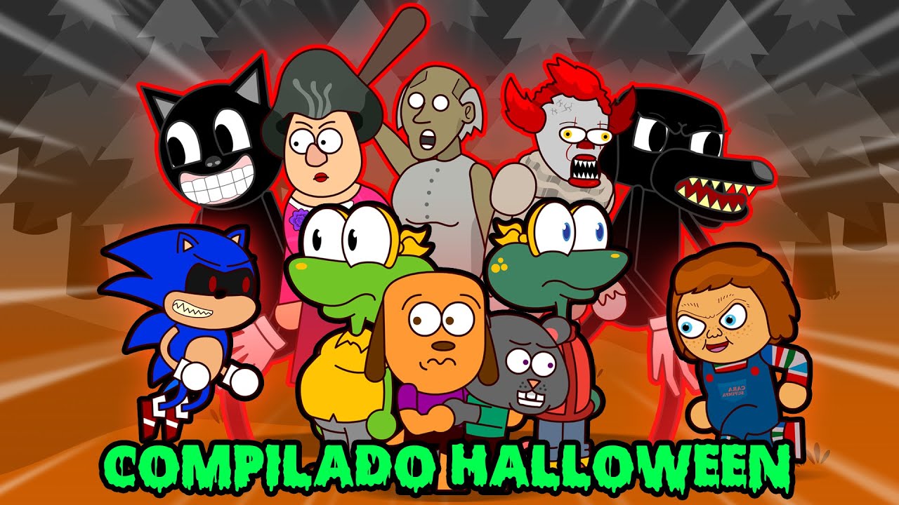 Compilado de Terror | Dogo e Ratch | Sonic.exe, Scary Teacher, Granny| part. Sapo Brothers