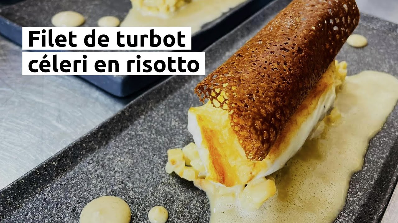 Filet de turbot et céleri en risotto