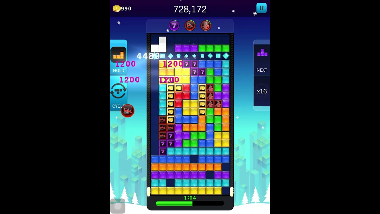 Tetris blitz | almost 8M record run ft: gifting tree 