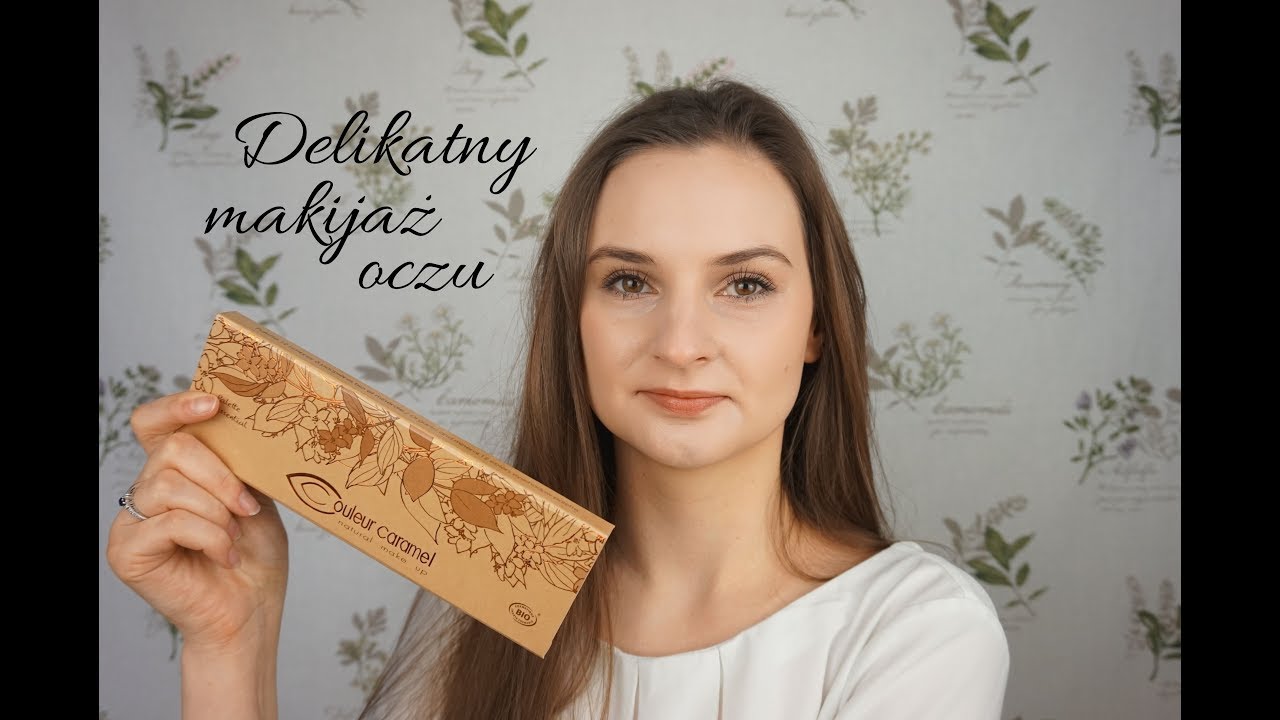 Delikatny makijaż oczu na walentynki paleta Couleur Caramel | Organic makeup