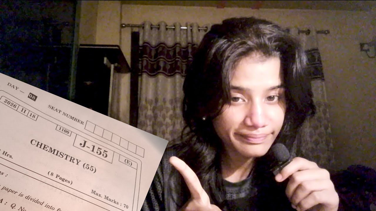 CHEMISTRY 12TH EXPERIENCE (had fever during exam ) #jeeresult ? #hsc #boardexam #studyvlog 