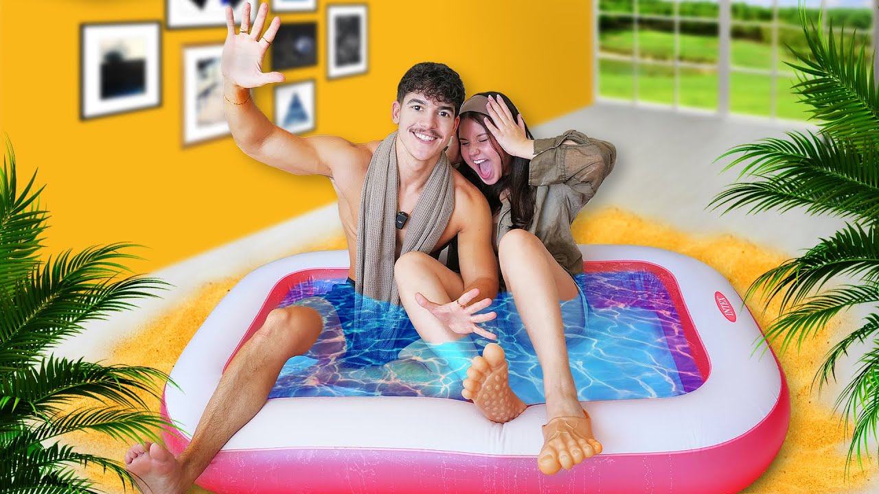 STRANDOT CSINÁLTUNK A NAPPALIBÓL! 🌊🏖️ | KATASZTRÓFA 😱